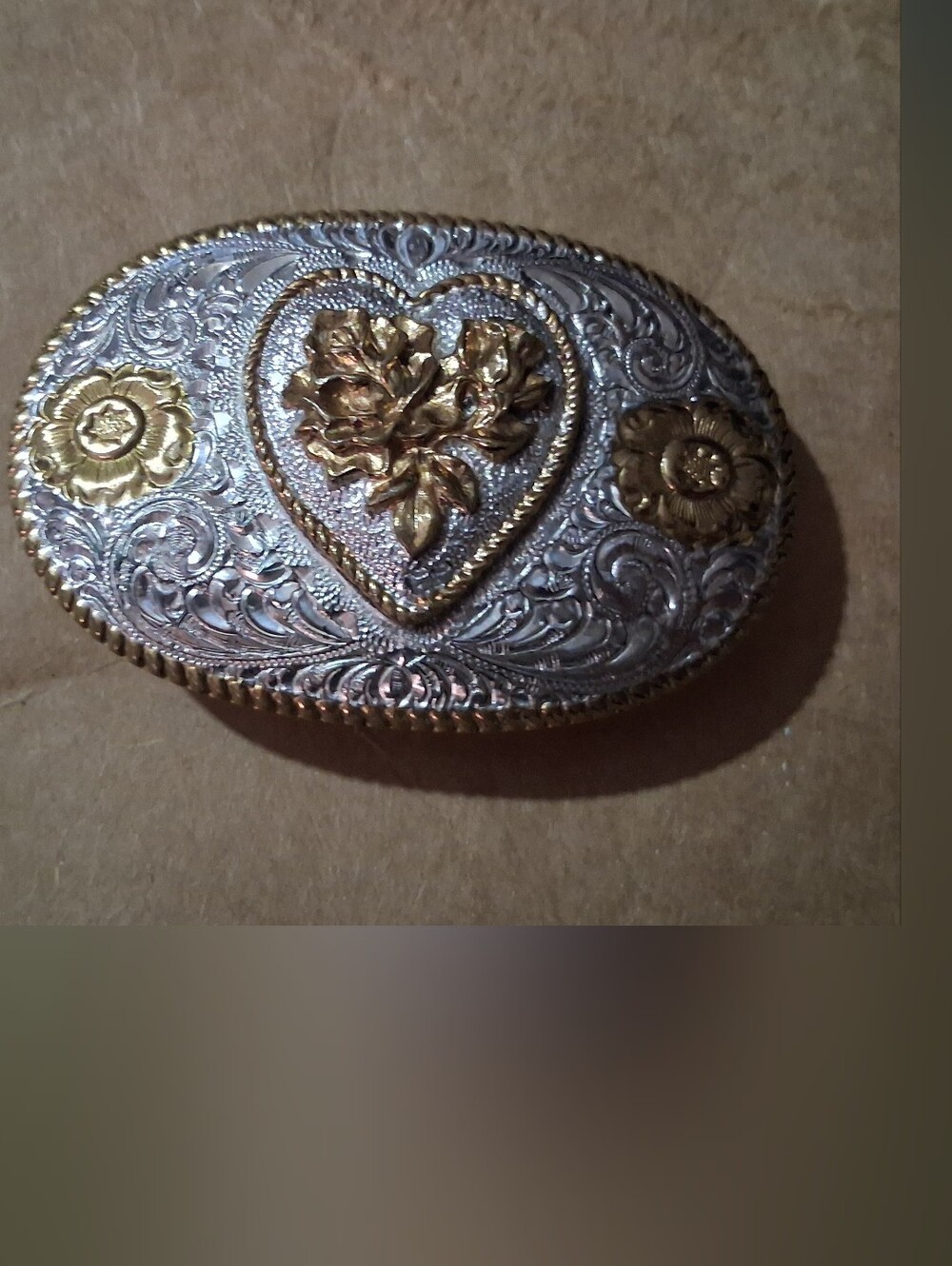 Crumrine Floral Belt Buckle